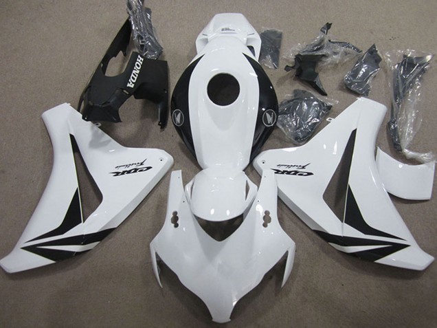 Online Blanco Negro Brillante Fireblade Carenado Moto Honda CBR1000RR 2008-2011