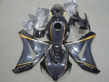 Online Azul Oscuro Oro Negro Brillante Fireblade Carenado Moto Honda CBR1000RR 2008-2011