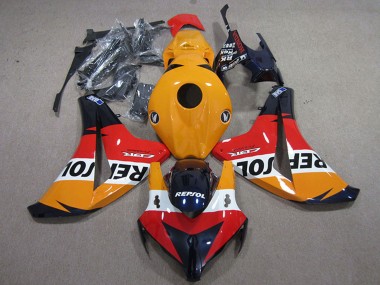 Online Naranja Blanco Rojo Negro Brillante Repsol Kits Carenado Moto Honda CBR1000RR 2008-2011