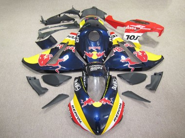 Online Azul Oscuro Amarillo Rojo Repsol Rojo Bull Carenado Moto Honda CBR1000RR 2008-2011