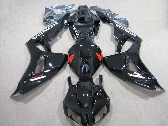 Online Negro Brillante Rojo Carenado Moto Honda CBR1000RR 2006-2007
