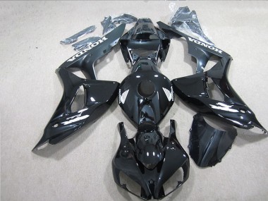 Online Negro Brillante Blanco Calcomanías Carenado Moto Honda CBR1000RR 2006-2007