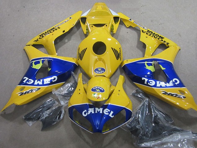 Online Amarillo Azul Camello Carenado Moto Honda CBR1000RR 2006-2007