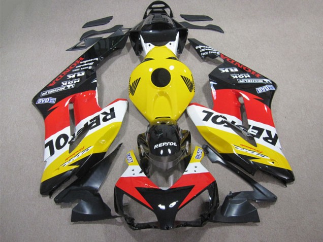 Online Amarillo Blanco Rojo Negro Brillante Repsol Carenados Moto Honda CBR1000RR 2004-2005