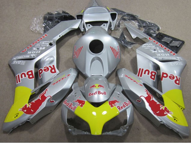 Online Plata Amarillo Rojo Bull Carenado Moto Honda CBR1000RR 2004-2005