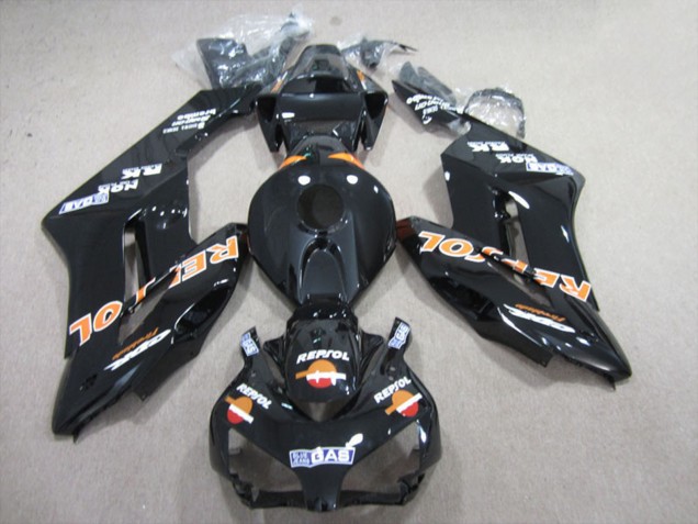 Online Negro Brillante Naranja Repsol Carenado Moto Honda CBR1000RR 2004-2005