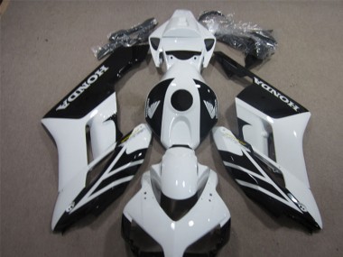Online Blanco Negro Brillante Raya Carenado Moto Honda CBR1000RR 2004-2005