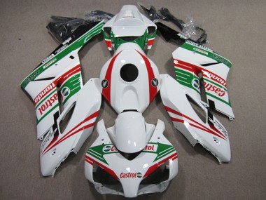 Online Blanco Rojo Verde Castrol Carenado Moto Honda CBR1000RR 2004-2005