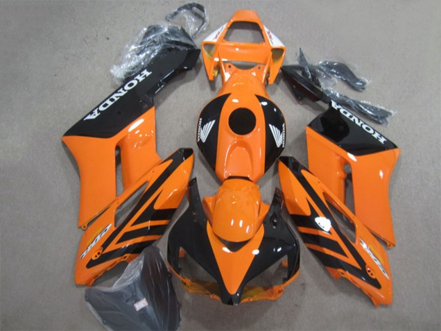 Online Naranja Negro Brillante Carenados Moto Honda CBR1000RR 2004-2005