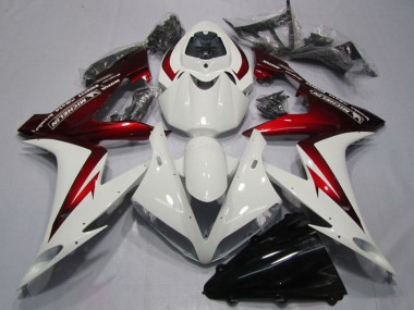 Online Blanco Rojo Carenado Moto Honda CBR1000RR 2004-2005