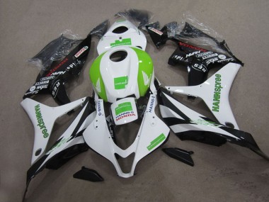 Online Blanco Verde Negro Brillante Hannspree Carenado Moto Honda CBR1000RR 2004-2005