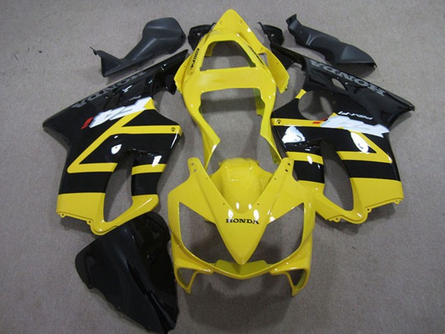 Online Amarillo Negro Brillante Kits Carenados Moto Honda CBR600 F4i 2001-2003