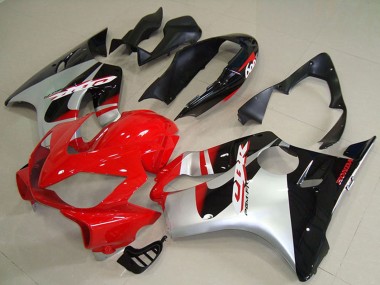 Online Plata Rojo Negro Brillante Carenado Moto ABS Honda CBR600 F4i 2004-2007