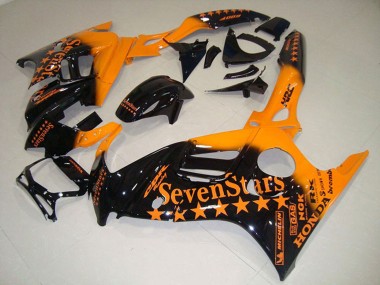 Online Naranja Negro Brillante SevenStars Carenado Moto Honda CBR600 F3 1995-1996