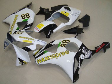 Online Blanco Amarillo Negro Brillante Hannspree 88 Carenado Moto Honda CBR900RR 954 2002-2003