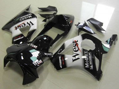 Online Negro Brillante Blanco West Carenado Moto Honda CBR900RR 954 2002-2003