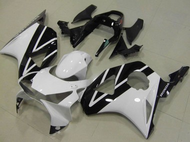 Online Blanco Negro Brillante Carenados Moto Honda CBR900RR 954 2002-2003