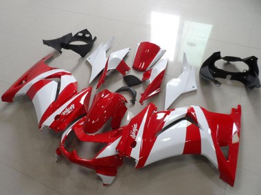 Online Blanco Rojo Carenado Moto Kawasaki ZX250R 2008-2012