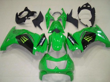 Online Verde Negro Monstruo Carenado Moto Kawasaki ZX250R 2008-2012