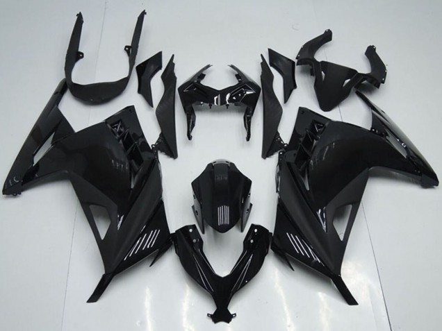 Online Negro Brillante Carenado Moto Kawasaki ZX300R 2013-2018