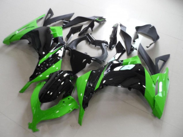 Online Verde Negro Brillante Carenados Moto Kawasaki ZX300R 2013-2018
