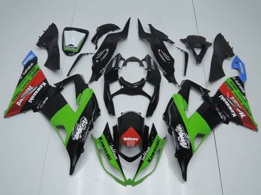 Online Negro Brillante Verde Rojo Azul Motocard Carenado Moto Kawasaki ZX6R 2013-2018
