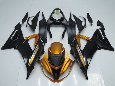 Online Negro Mate Naranja Carenado Moto Kawasaki ZX6R 2013-2018