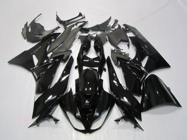 Online Negro Brillante Carenados Moto Kawasaki ZX6R 2009-2012