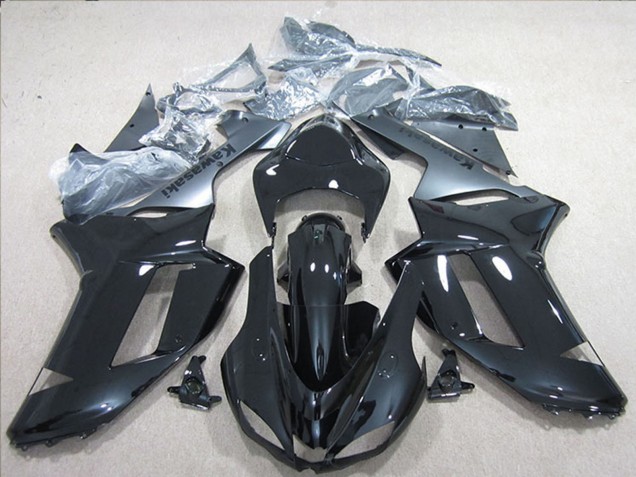 Online Negro Plata Carenado Moto Kawasaki ZX6R 2007-2008