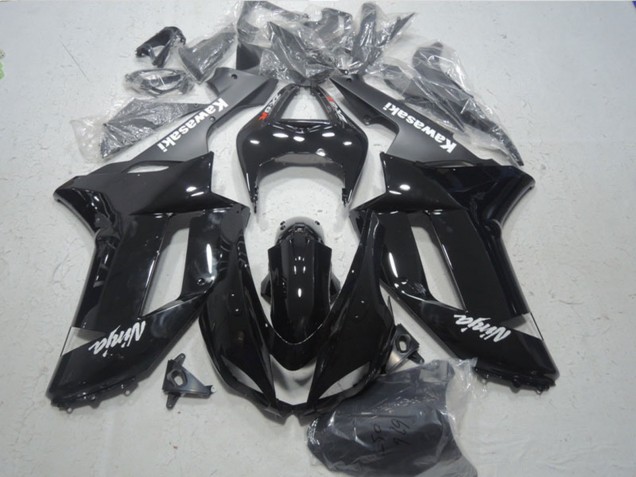 Online Negro Brillante Negro Mate Blanco Rojo Calcomanías Carenado Moto Kawasaki ZX6R 2007-2008