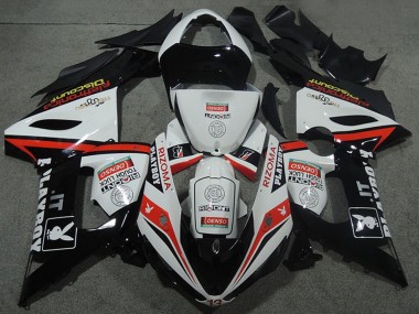 Online Blanco Negro Rojo Rizoma Playboy Carenado Moto Kawasaki ZX6R 2005-2006