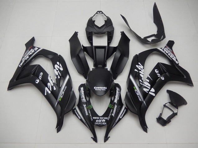 Online Negro Mate Verde Blanco Monstruo Carrera Team Motocard Carenado Moto Kawasaki ZX10R 2016-2020