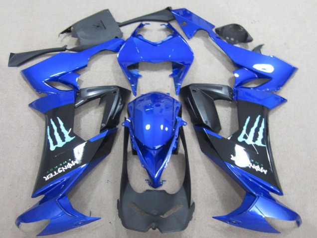 Online Azul Negro Monstruo Carenado Moto Kawasaki ZX10R 2008-2010