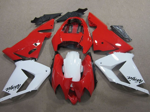 Online Rojo Blanco Ninja Carenado Moto Kawasaki ZX10R 2004-2005