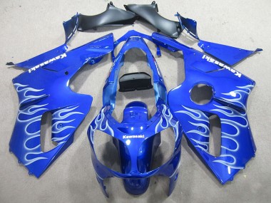 Online Azul Blanco Llama Carenado Moto Kawasaki ZX12R 2002-2006