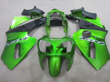 Online Verde Negro Mate Carenado Moto Kawasaki ZX12R 2000-2001