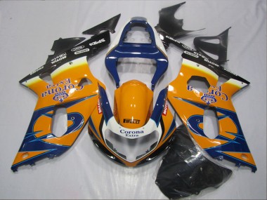 Online Naranja Azul Negro Corona Extra Carenado Moto Suzuki GSXR 600 2001-2003
