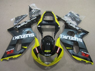 Online Negro Amarillo Motul Carenado Moto Suzuki GSXR 600 2001-2003