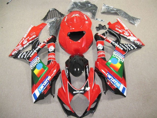 Online Rojo Azul Verde Negro JOMO Carenado Moto Suzuki GSXR 600 2004-2005