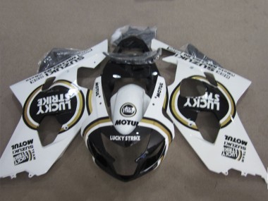 Online Blanco Negro Lucky Strike Motul Carenado Moto Suzuki GSXR 600 2004-2005