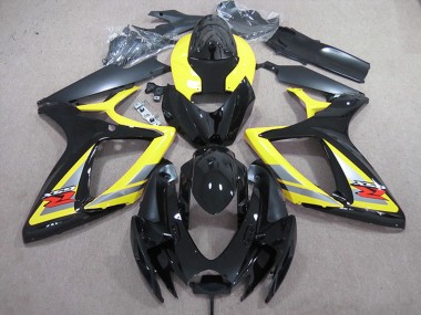 Online Amarillo Gris Negro Carenado Moto Suzuki GSXR 600 2006-2007
