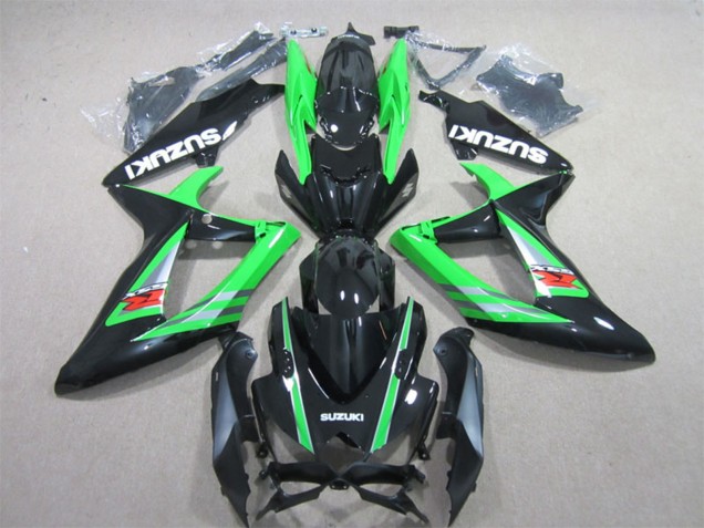 Online Verde Negro Brillante Rojo Carenado Moto Suzuki GSXR 600 2006-2007