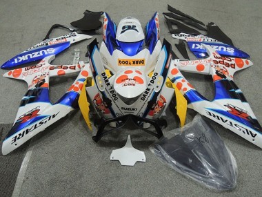 Online Blanco Azul Naranja Alstare Dark Dog Carenado Moto Suzuki GSXR 600 2008-2010