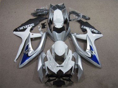 Online Plata Blanco Azul Negro Carenado Moto Suzuki GSXR 600 2008-2010