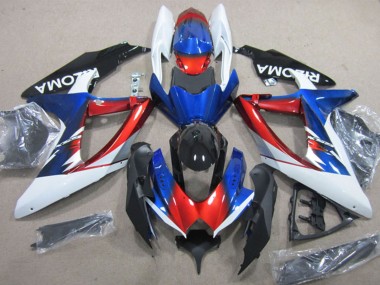 Online Blanco Rojo Azul Negro Rizoma Carenado Moto Suzuki GSXR 600 2008-2010