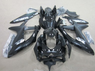 Online Negro Brillante Blanco Carenado Moto Suzuki GSXR 600 2008-2010