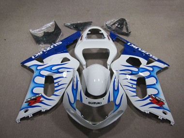 Online Blanco Azul Llama Carenado Moto Suzuki GSXR 750 2001-2003