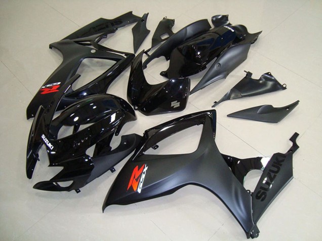 Online Negro Brillante Negro Mate Rojo Carenado Moto Suzuki GSXR 750 2006-2007
