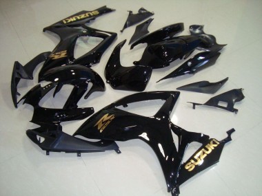 Online Negro Brillante Oro Calcomanía Carenado Moto Suzuki GSXR 750 2006-2007