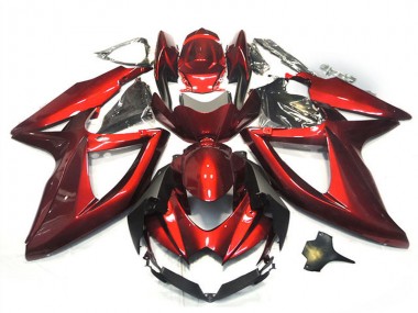 Online Rojo Brillante Carenado Moto Suzuki GSXR 750 2008-2010